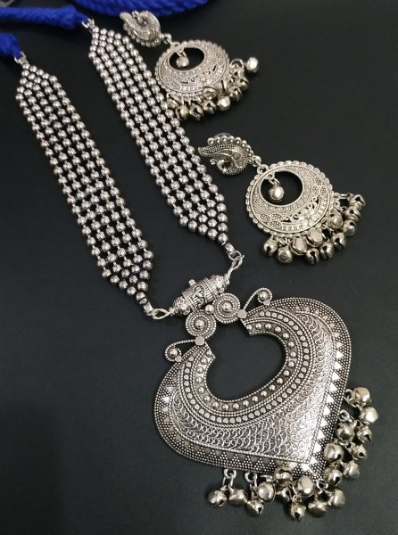 Attractive Banjara Style Oxidised Necklace Set