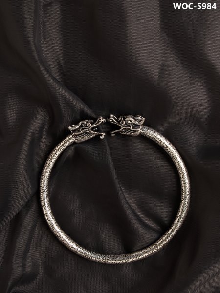 Oxidised dragon bracelet